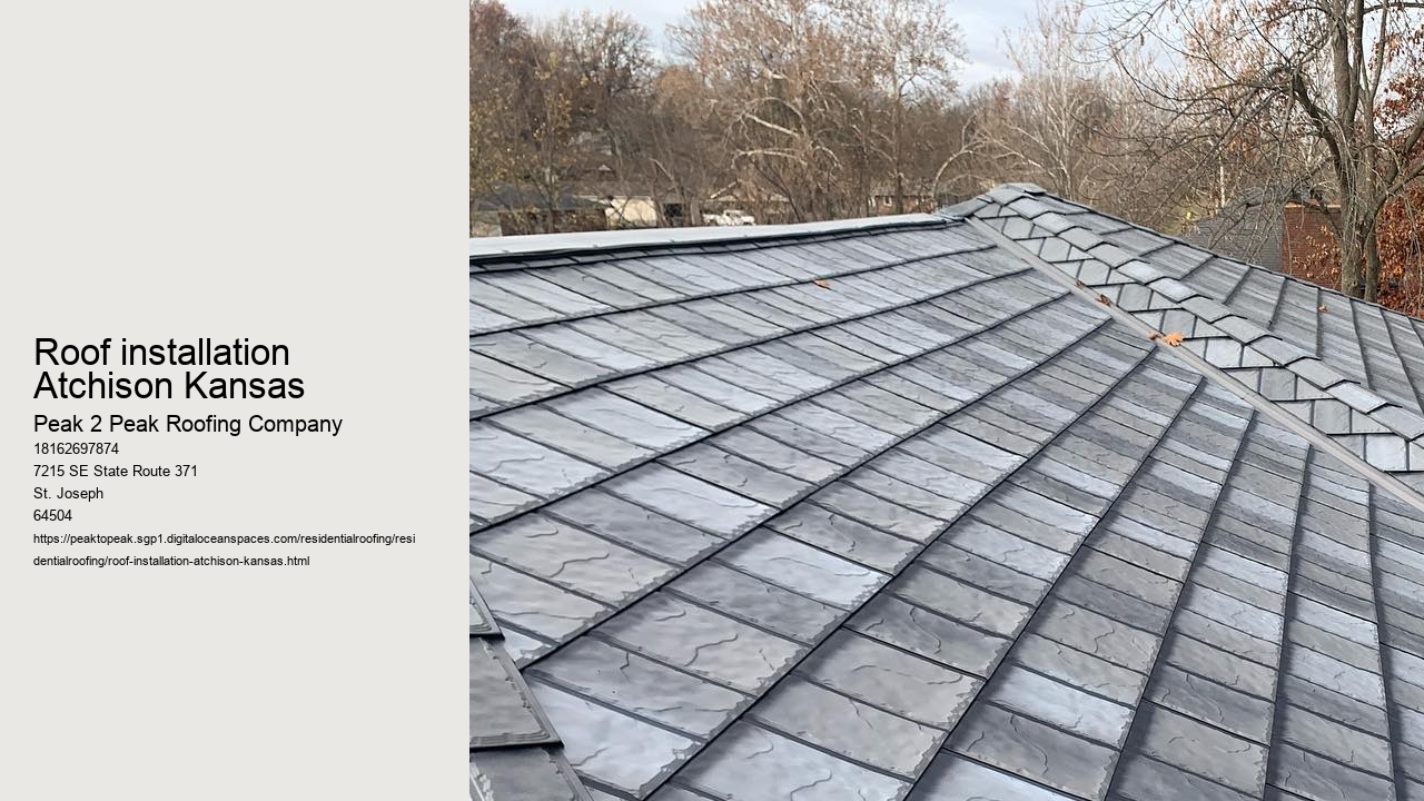 Roof installation Atchison Kansas
